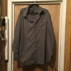 Point Zero Mans snap front flannel plus size shirt